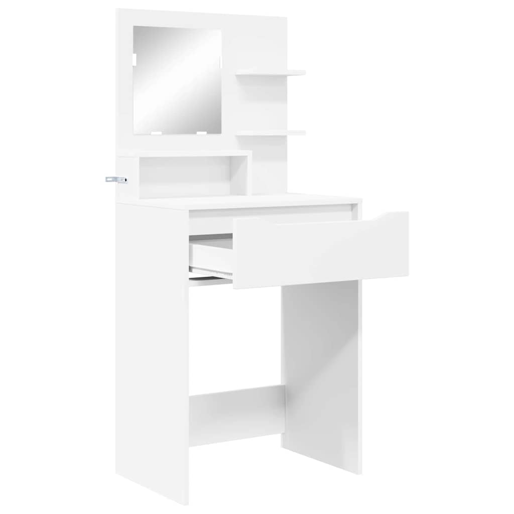 vidaXL Toaletki do sypialni z szufladą Biały 80 x 39,6 x 135 cm