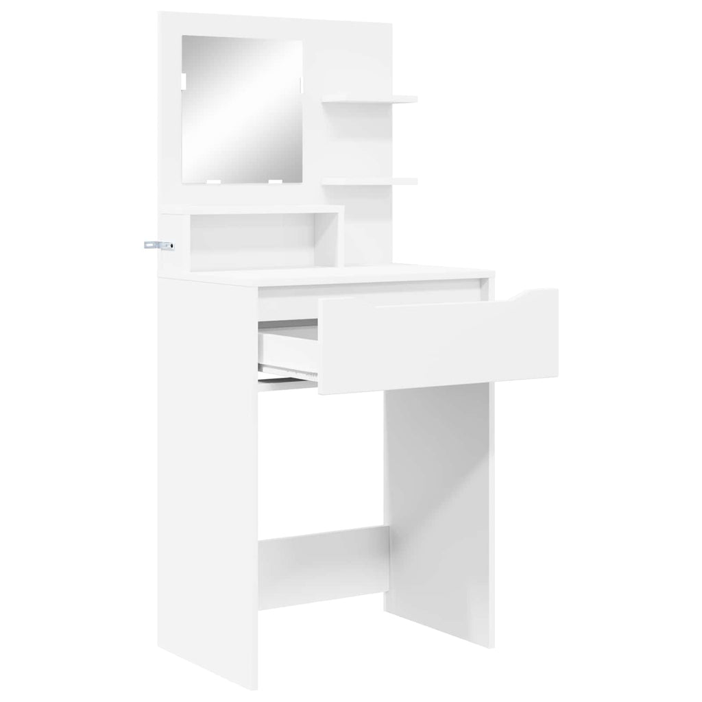 vidaXL Toaletki do sypialni Biały 80 x 39,6 x 135 cm