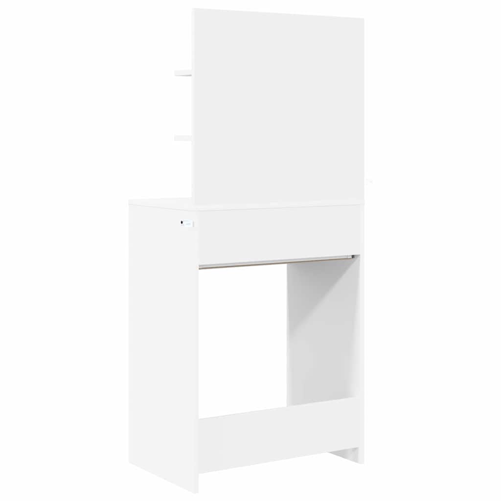 vidaXL Toaletki do sypialni z szufladą Biały 80 x 39,6 x 135 cm