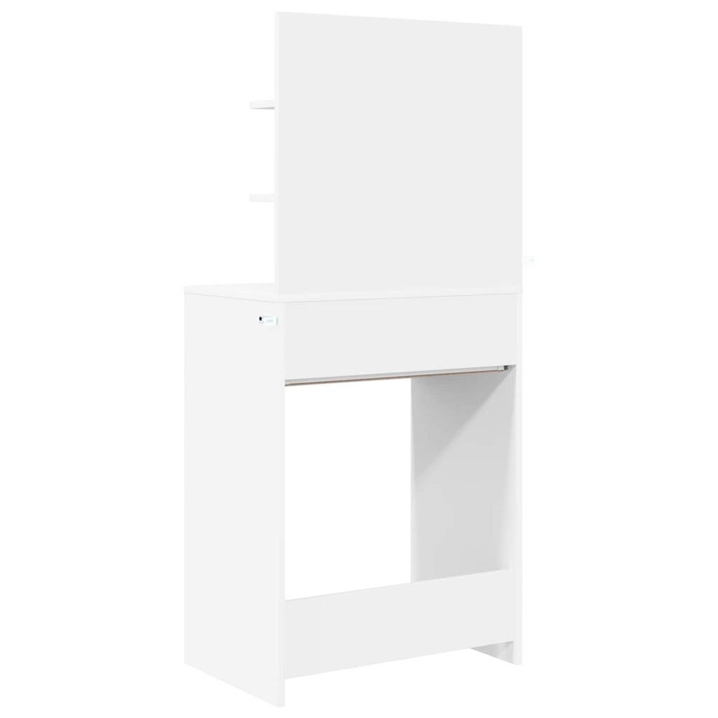 vidaXL Toaletki do sypialni Biały 80 x 39,6 x 135 cm