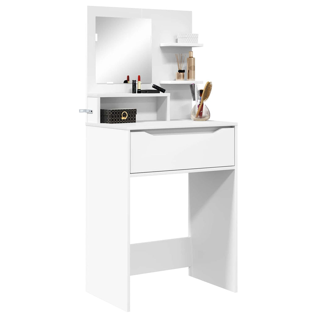 vidaXL Toaletki do sypialni Biały 80 x 39,6 x 135 cm