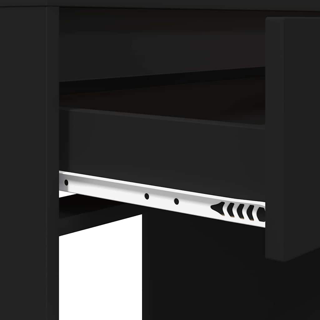 vidaXL Toaletki do sypialni z szufladą Czarny 80 x 39,6 x 135 cm