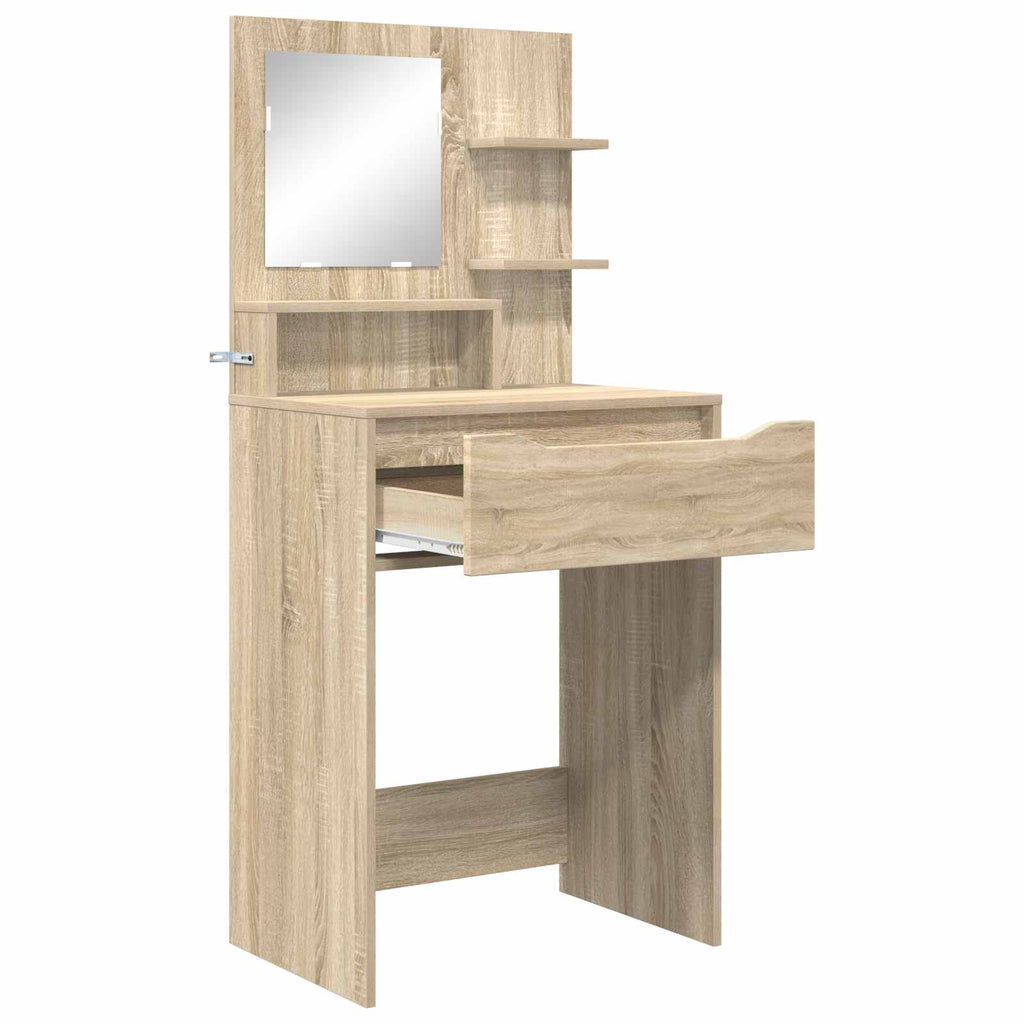 vidaXL Toaletki do sypialni Dąb Sonoma 80 x 39,6 x 135 cm