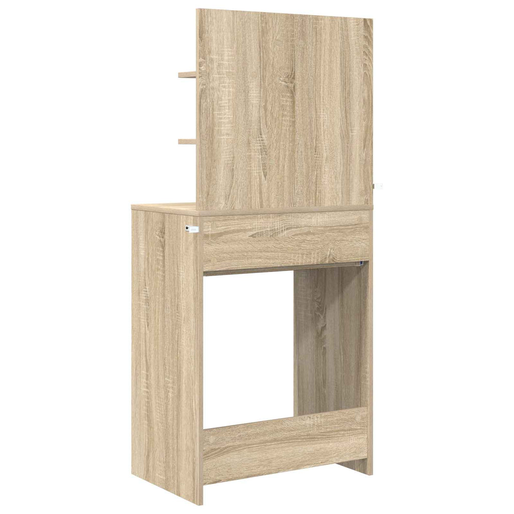 vidaXL Toaletki do sypialni Dąb Sonoma 80 x 39,6 x 135 cm