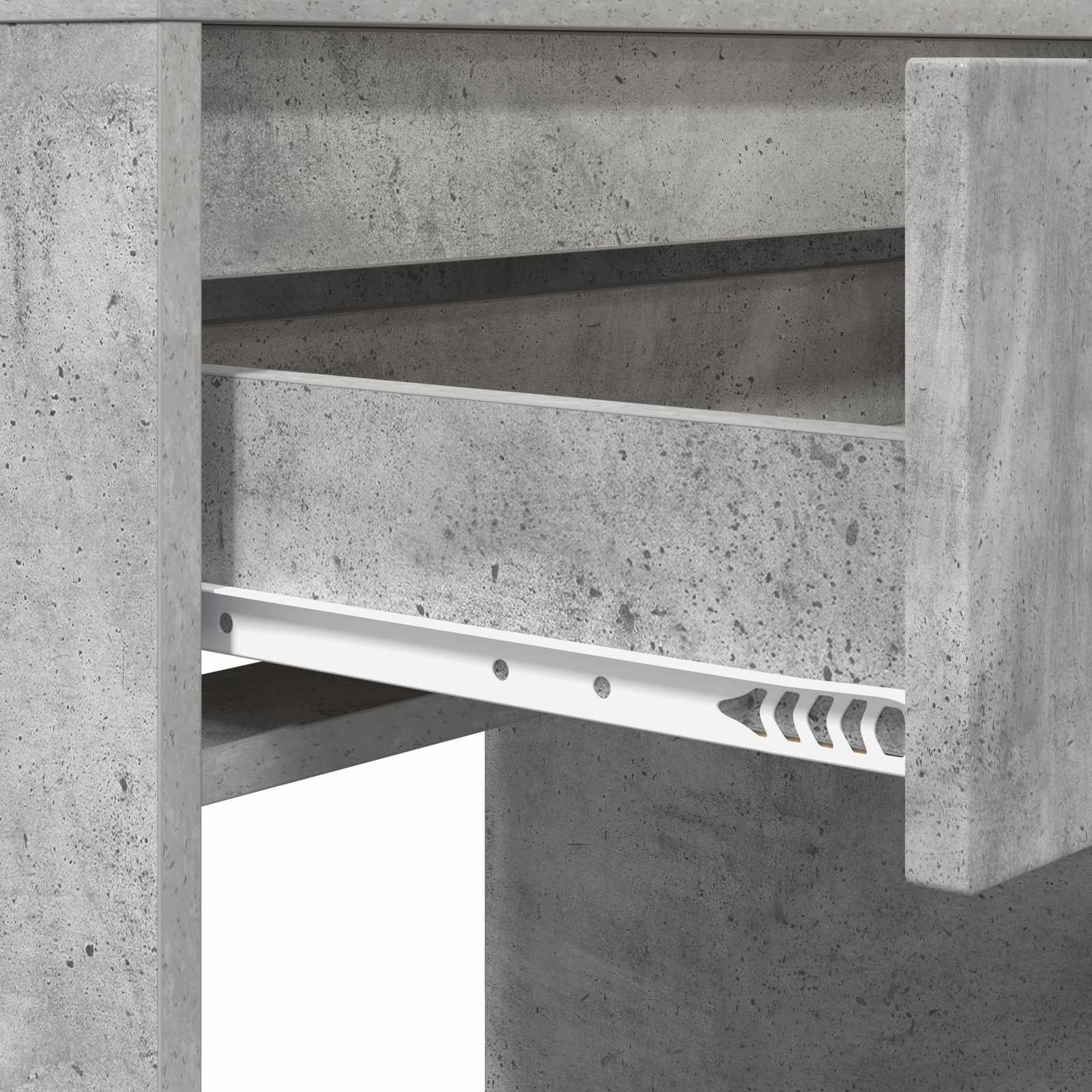 vidaXL Toaletki do sypialni Betonowy szary 80 x 39,6 x 135 cm