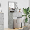 vidaXL Toaletki do sypialni Betonowy szary 80 x 39,6 x 135 cm