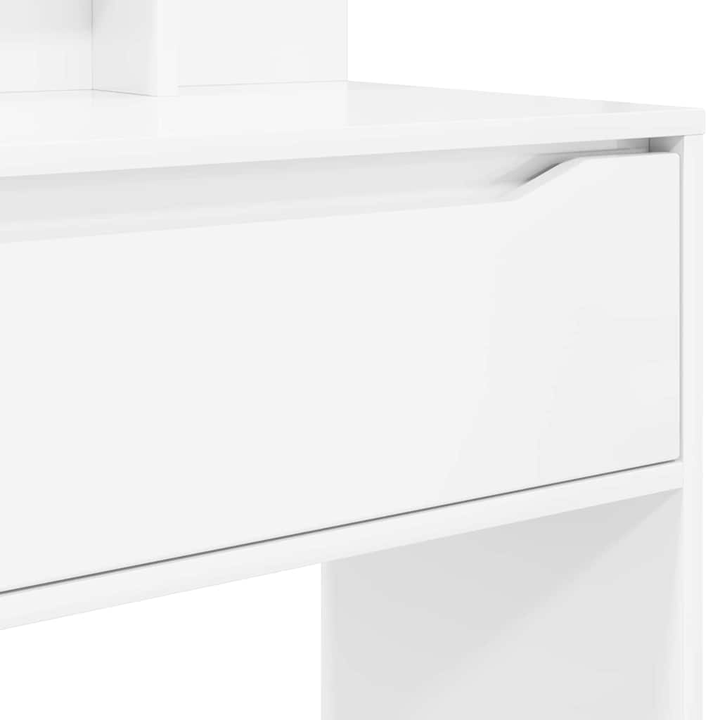 vidaXL Toaletki do sypialni Wysoki połysk biały 80 x 39,6 x 135 cm