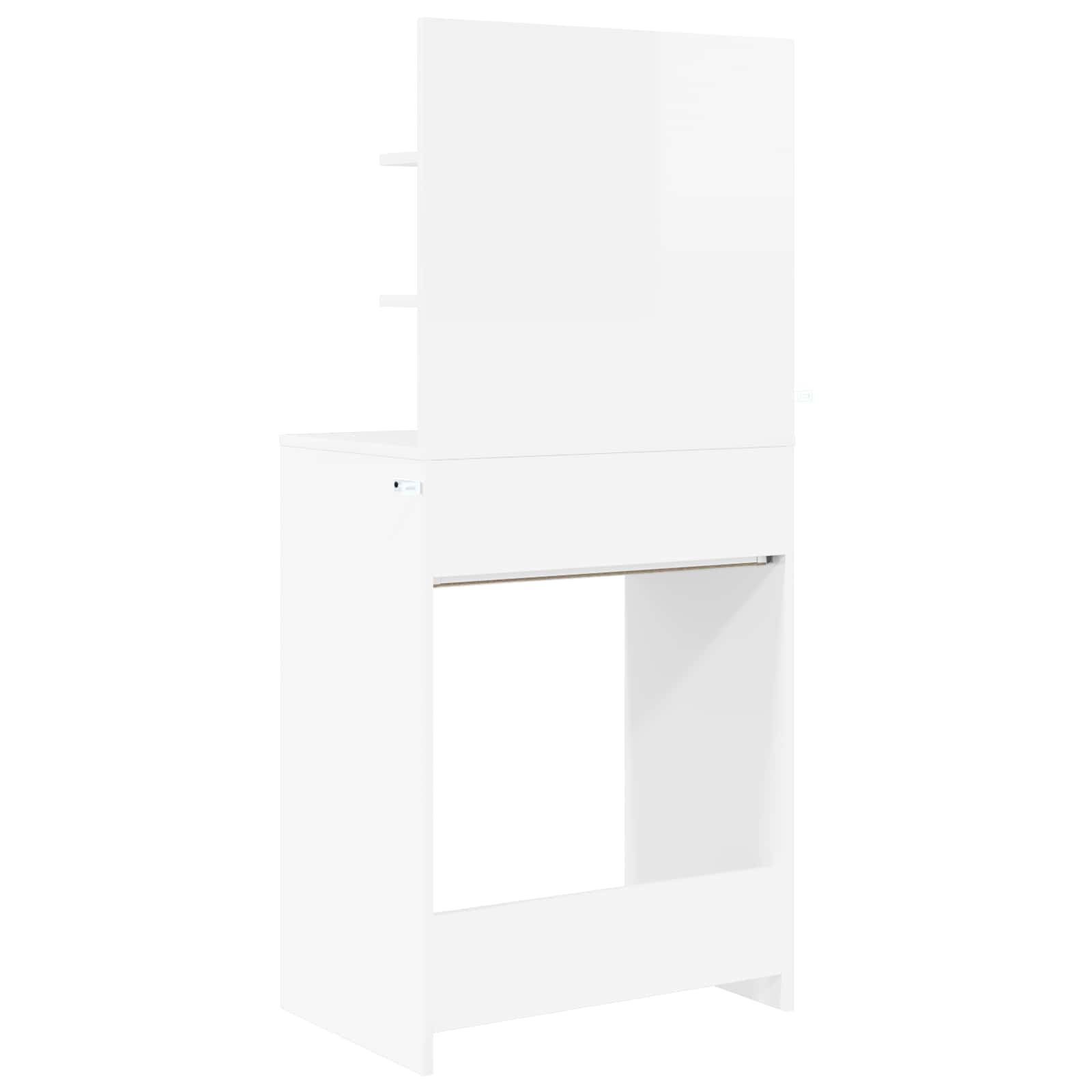 vidaXL Toaletki do sypialni Wysoki połysk biały 80 x 39,6 x 135 cm