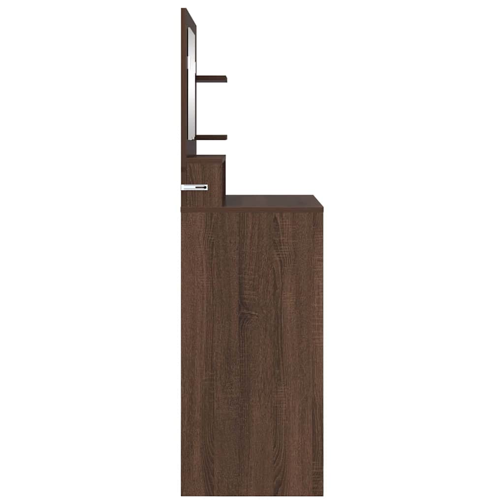 vidaXL Toaletki do sypialni z szufladą Brązowy dąb 80 x 39,6 x 135 cm