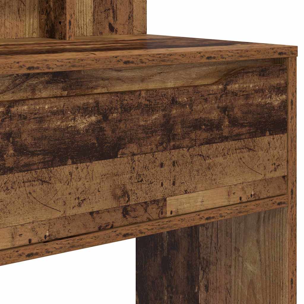 vidaXL Toaletki do sypialni z szufladą Stare drewno 80 x 39,6 x 135 cm