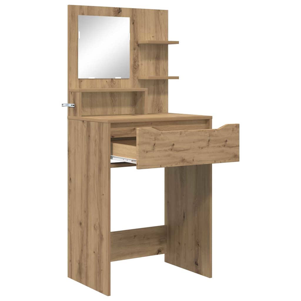 vidaXL Toaletki do sypialni Dąb rzemieślniczy 80 x 39,6 x 135 cm