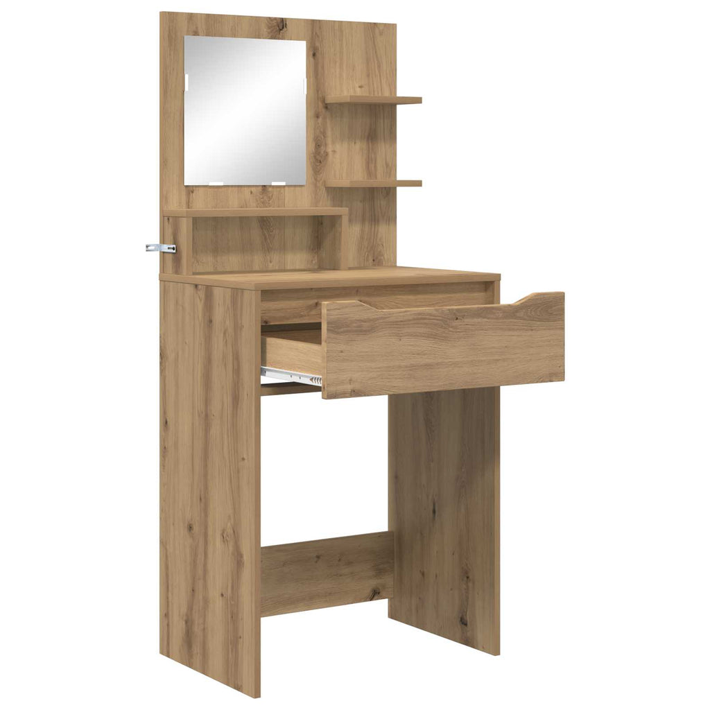 vidaXL Toaletki do sypialni Dąb rzemieślniczy 80 x 39,6 x 135 cm