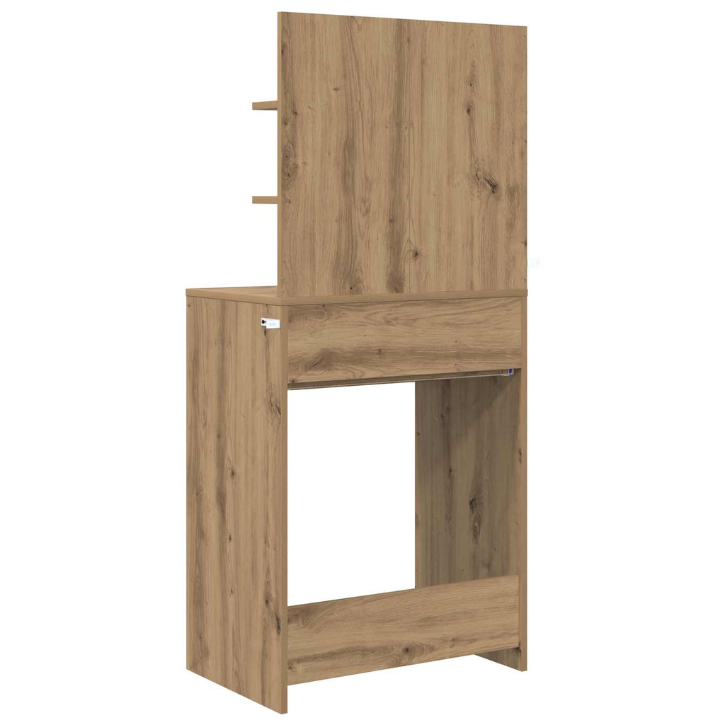vidaXL Toaletki do sypialni Dąb rzemieślniczy 80 x 39,6 x 135 cm