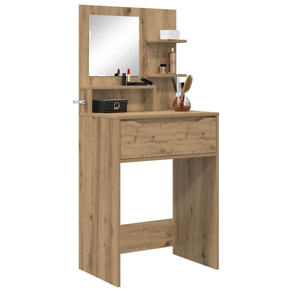vidaXL Toaletki do sypialni Dąb rzemieślniczy 80 x 39,6 x 135 cm