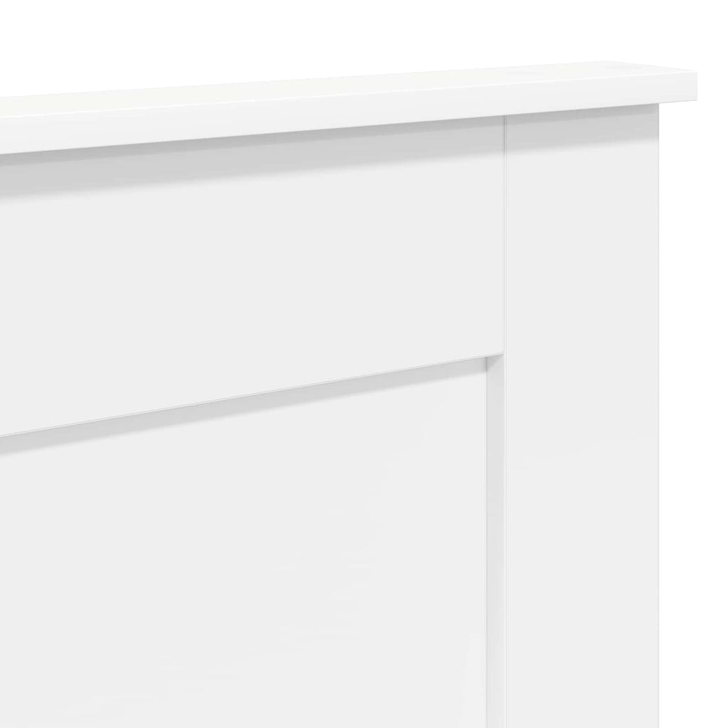 vidaXL Zagłówek Z zagłówkiem Biały 200 cm Materiał drewnopochodny