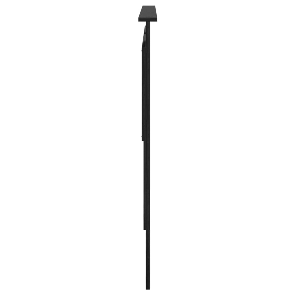 vidaXL Zagłówek Z zagłówkiem Czarny Dąb 200 cm Materiał drewnopochodny