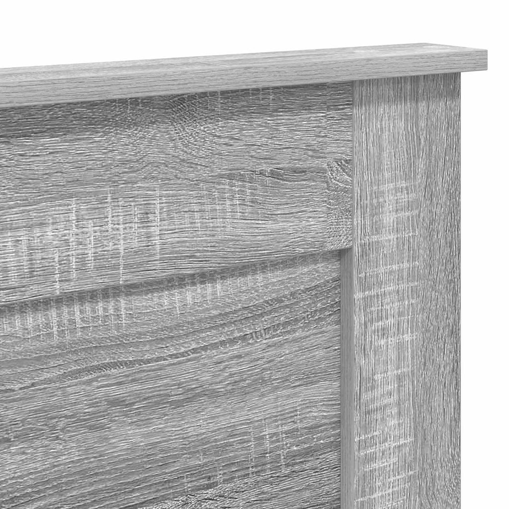 vidaXL Zagłówek Szary Sonoma 200 cm Materiał drewnopochodny