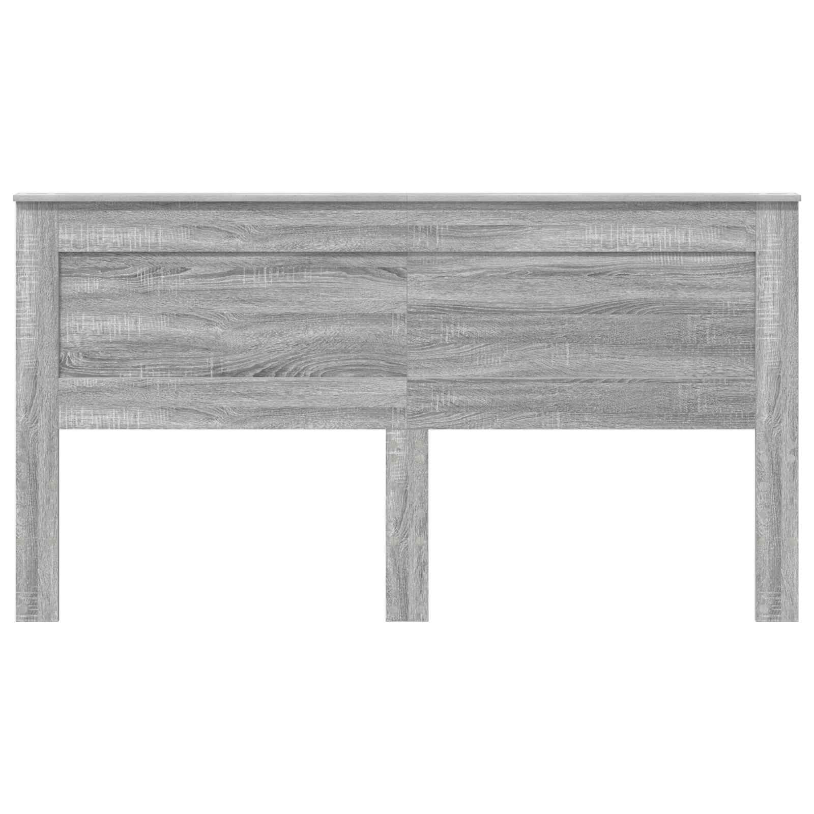 vidaXL Zagłówek Szary Sonoma 200 cm Materiał drewnopochodny