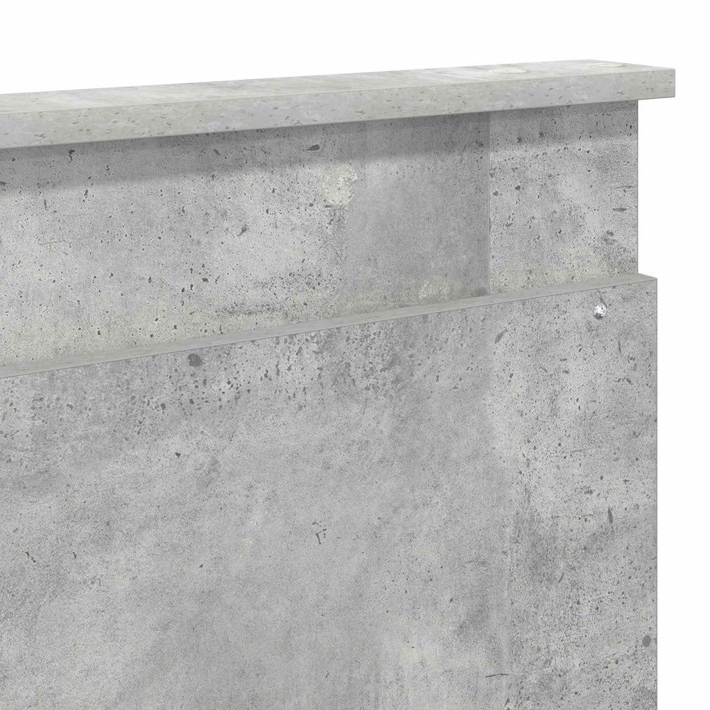 vidaXL Zagłówek Betonowy szary 180 cm Materiał drewnopochodny