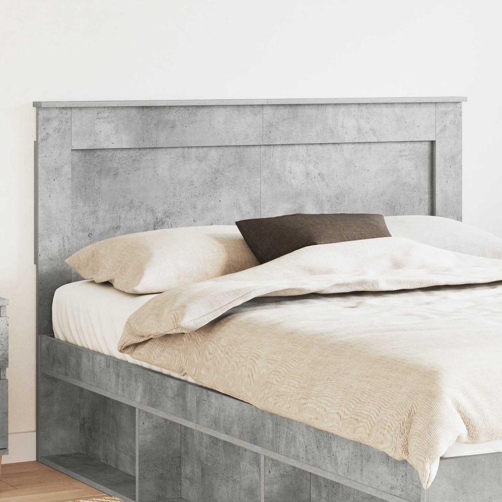 vidaXL Zagłówek Betonowy szary 160 cm Materiał drewnopochodny