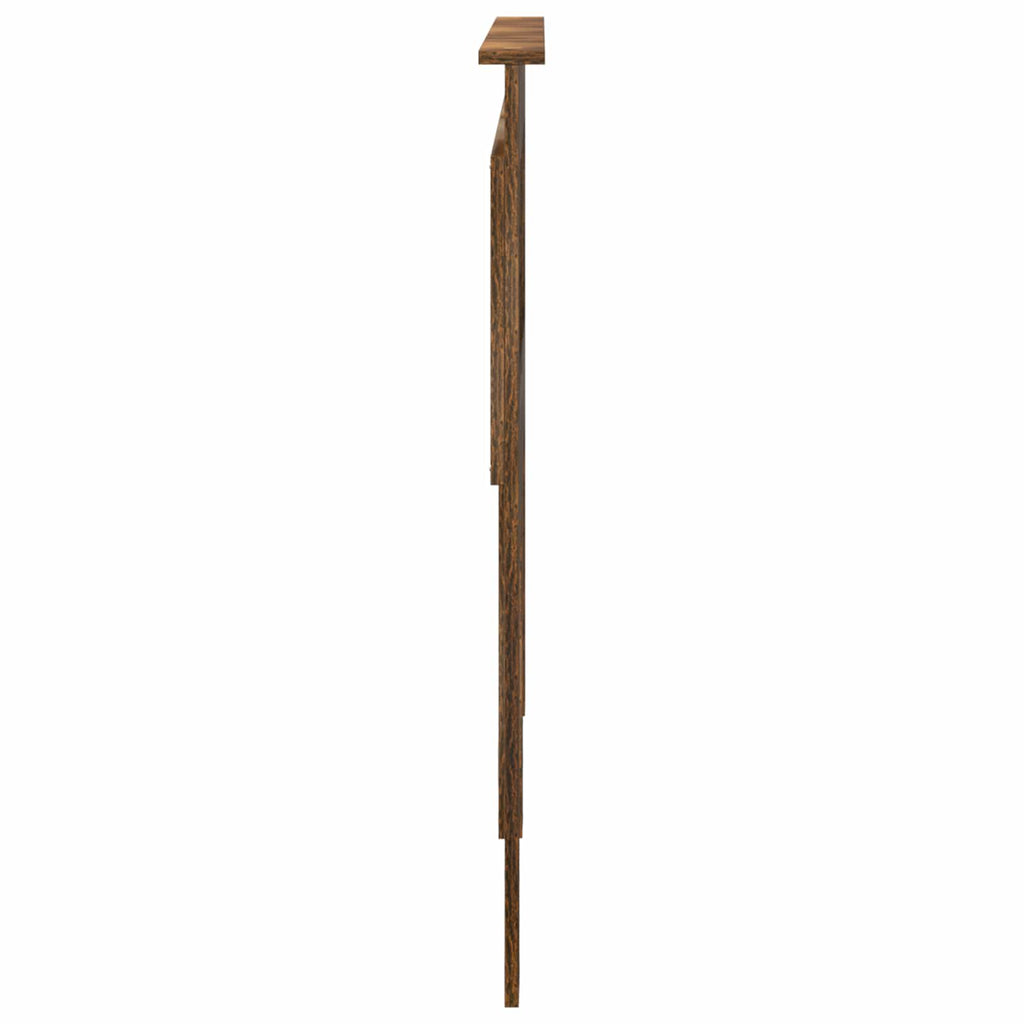 vidaXL Zagłówek Dąb wędzony 160 cm Materiał drewnopochodny