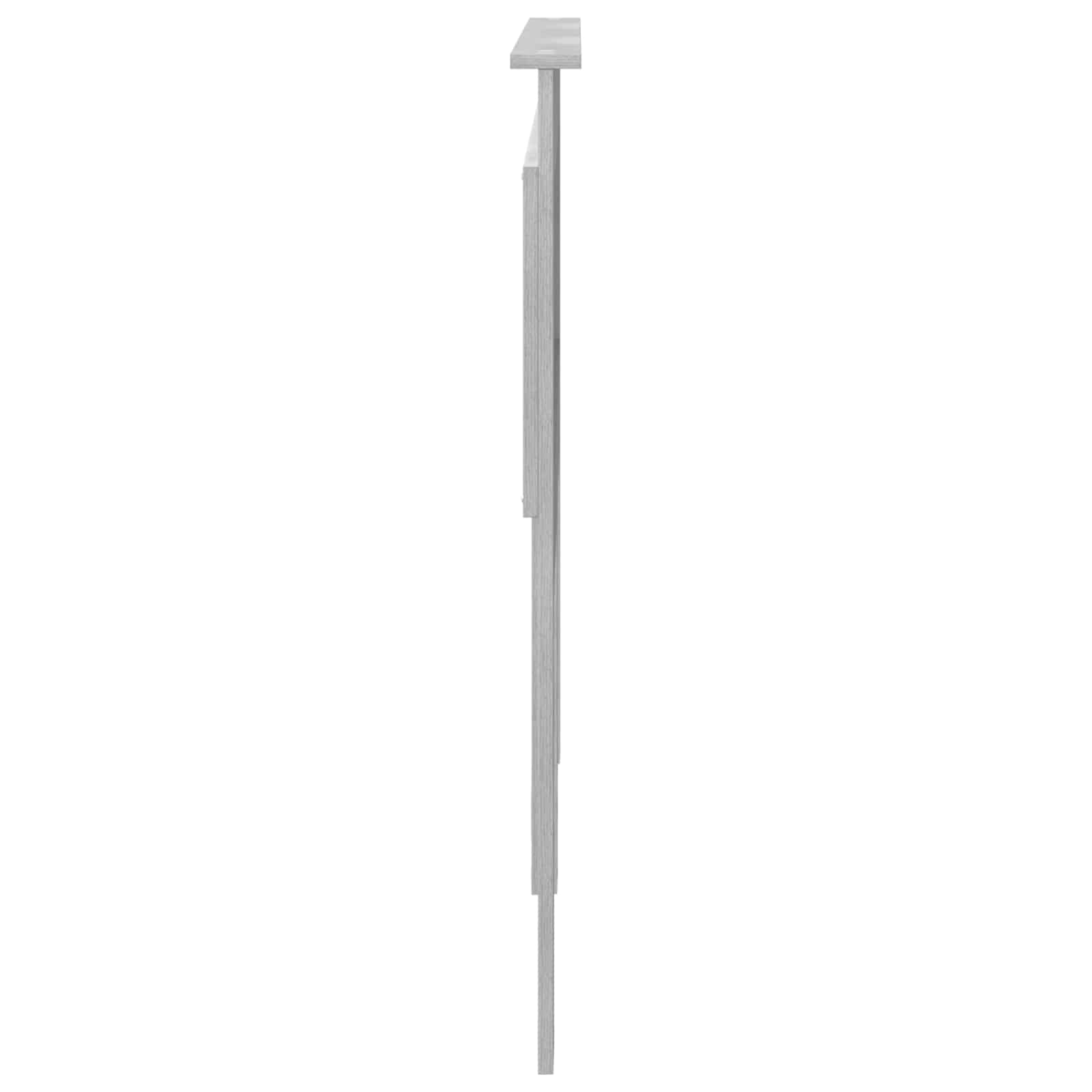 vidaXL Zagłówek Szary Sonoma 160 cm Materiał drewnopochodny