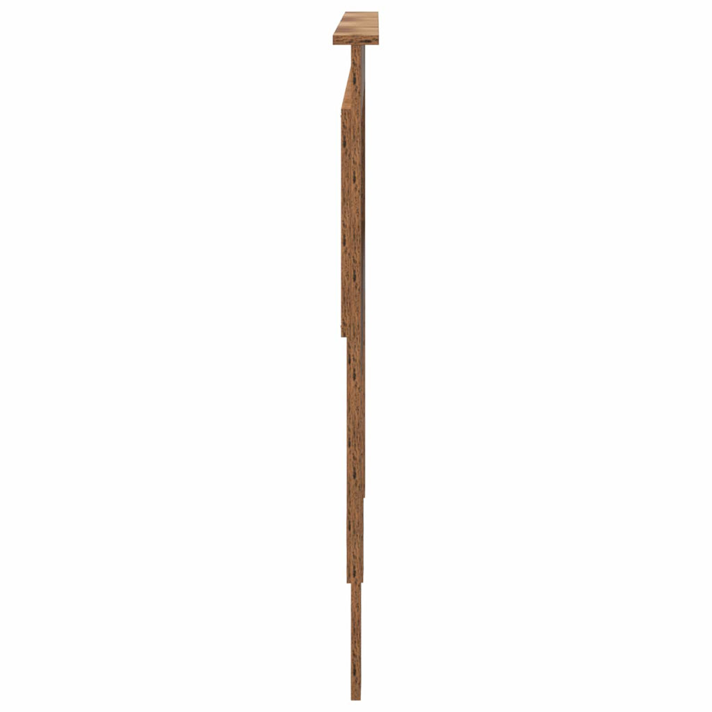 vidaXL Zagłówek Stare drewno 160 cm Materiał drewnopochodny