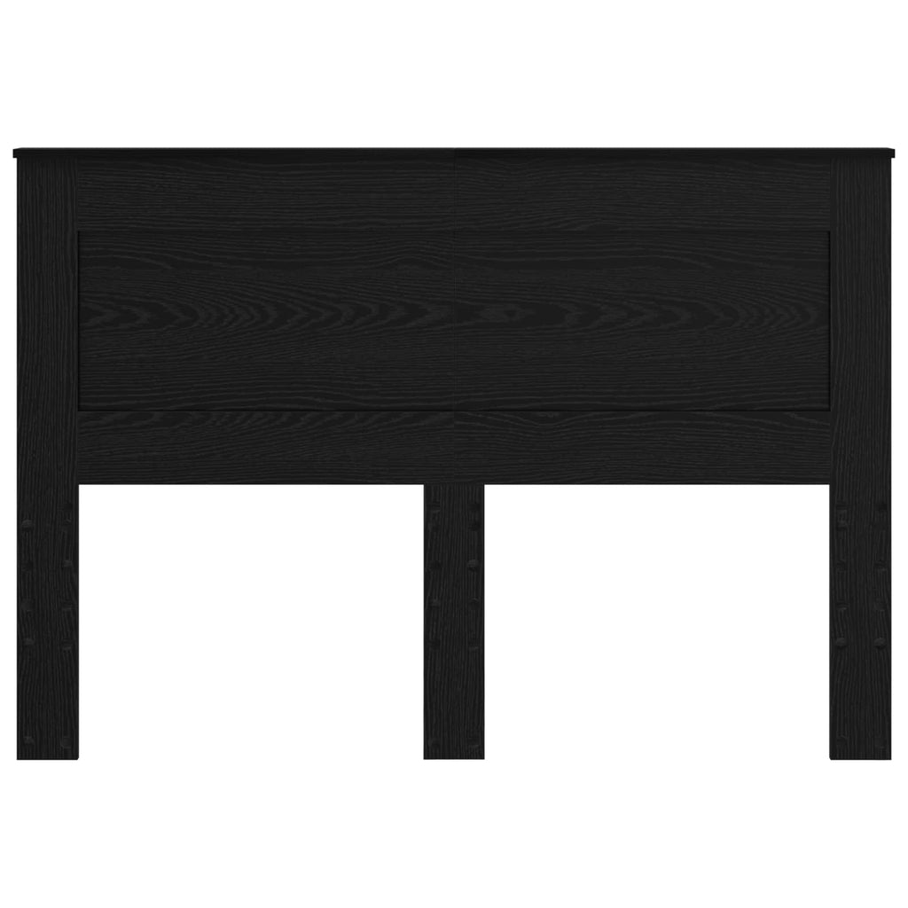 vidaXL Zagłówek Z zagłówkiem Czarny Dąb 150 cm Materiał drewnopochodny