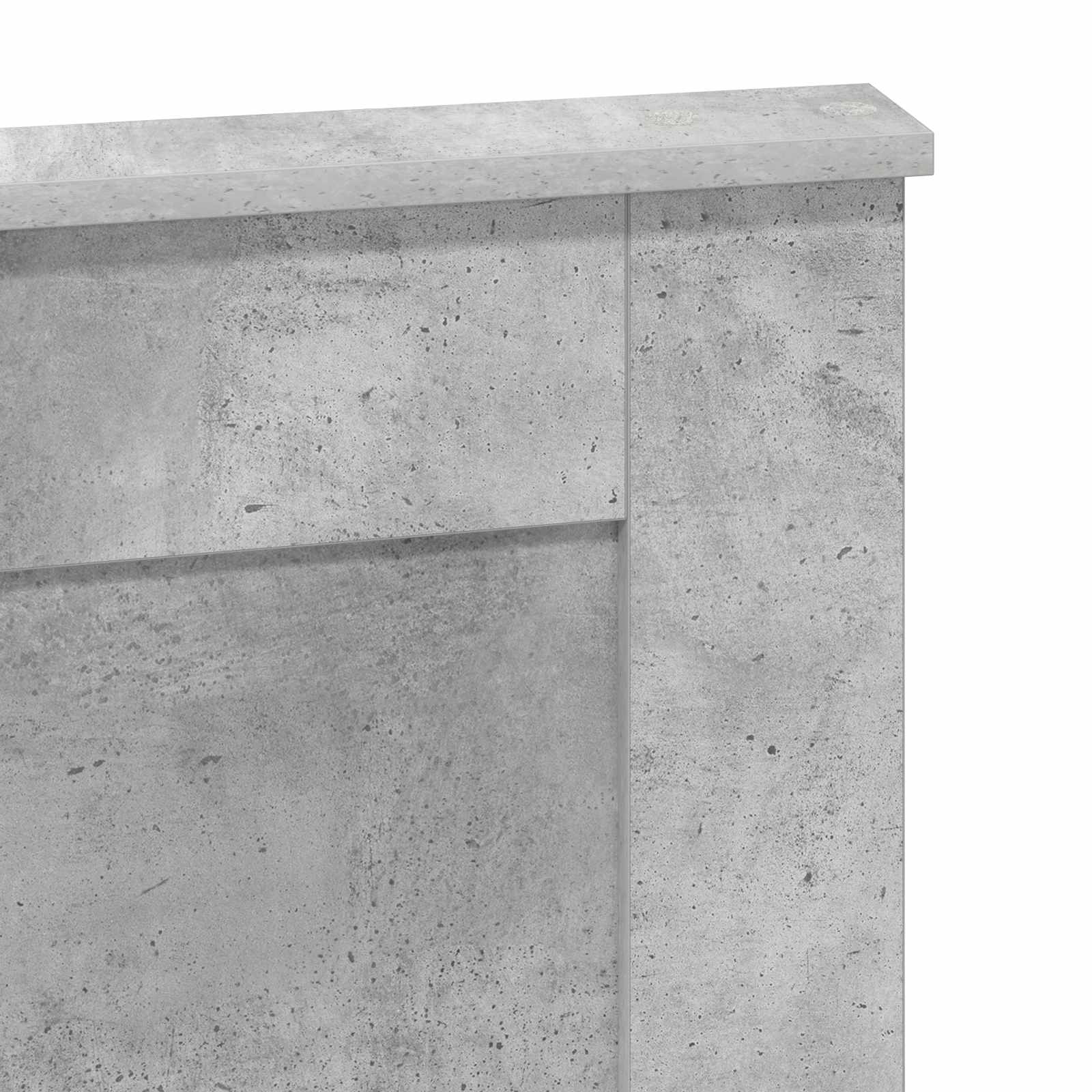 vidaXL Zagłówek Betonowy szary 140 cm Materiał drewnopochodny