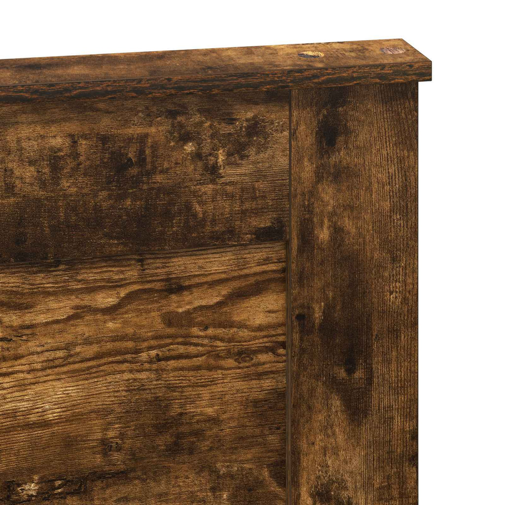 vidaXL Zagłówek Dąb wędzony 140 cm Materiał drewnopochodny