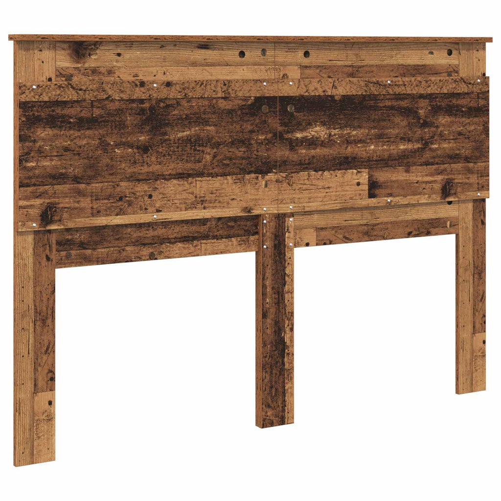 vidaXL Zagłówek Stare drewno 140 cm Materiał drewnopochodny