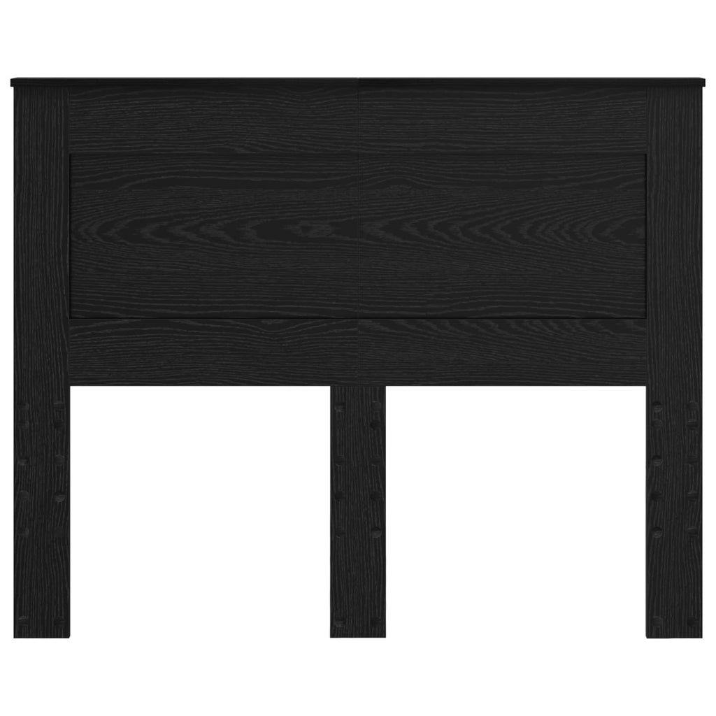 vidaXL Zagłówek Z zagłówkiem Czarny Dąb 135 cm Materiał drewnopochodny