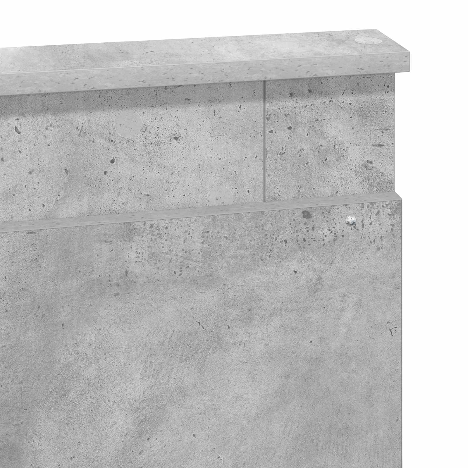 vidaXL Zagłówek Betonowy szary 135 cm Materiał drewnopochodny