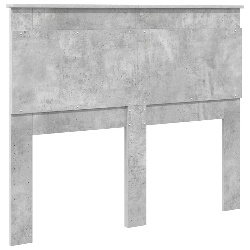 vidaXL Zagłówek Betonowy szary 135 cm Materiał drewnopochodny