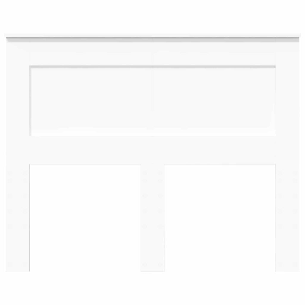 vidaXL Zagłówek Z zagłówkiem Biały 120 cm Materiał drewnopochodny