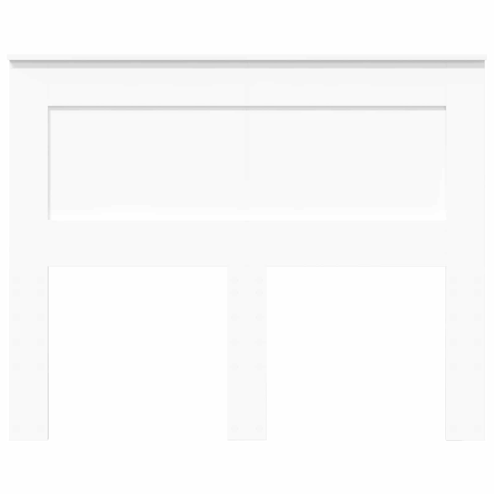vidaXL Zagłówek Z zagłówkiem Biały 120 cm Materiał drewnopochodny