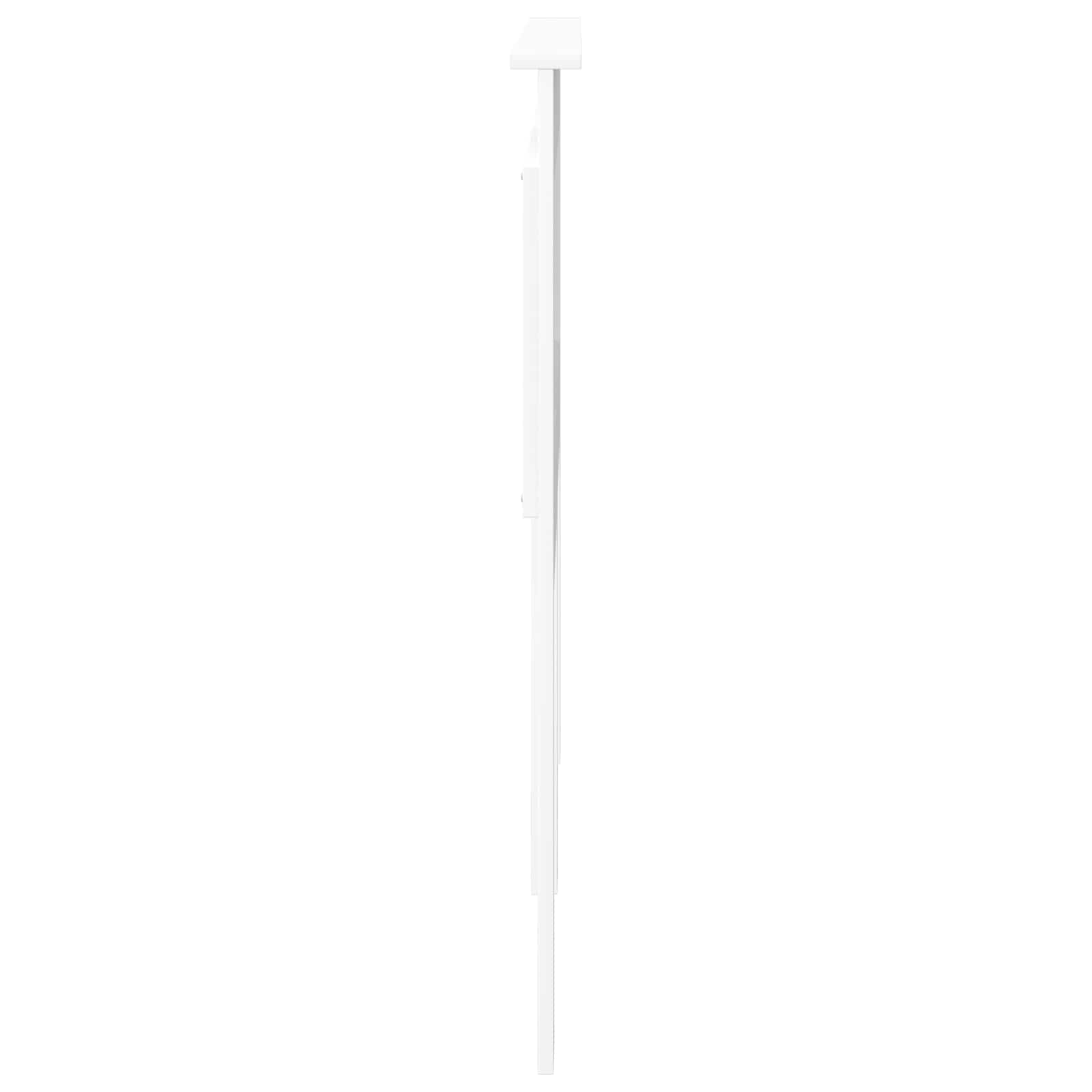 vidaXL Zagłówek Z zagłówkiem Biały 120 cm Materiał drewnopochodny