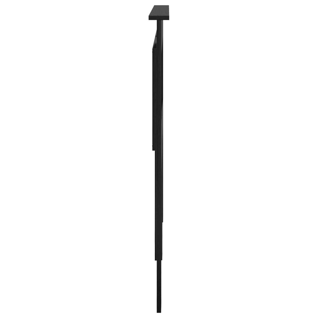 vidaXL Zagłówek Z zagłówkiem Czarny Dąb 120 cm Materiał drewnopochodny