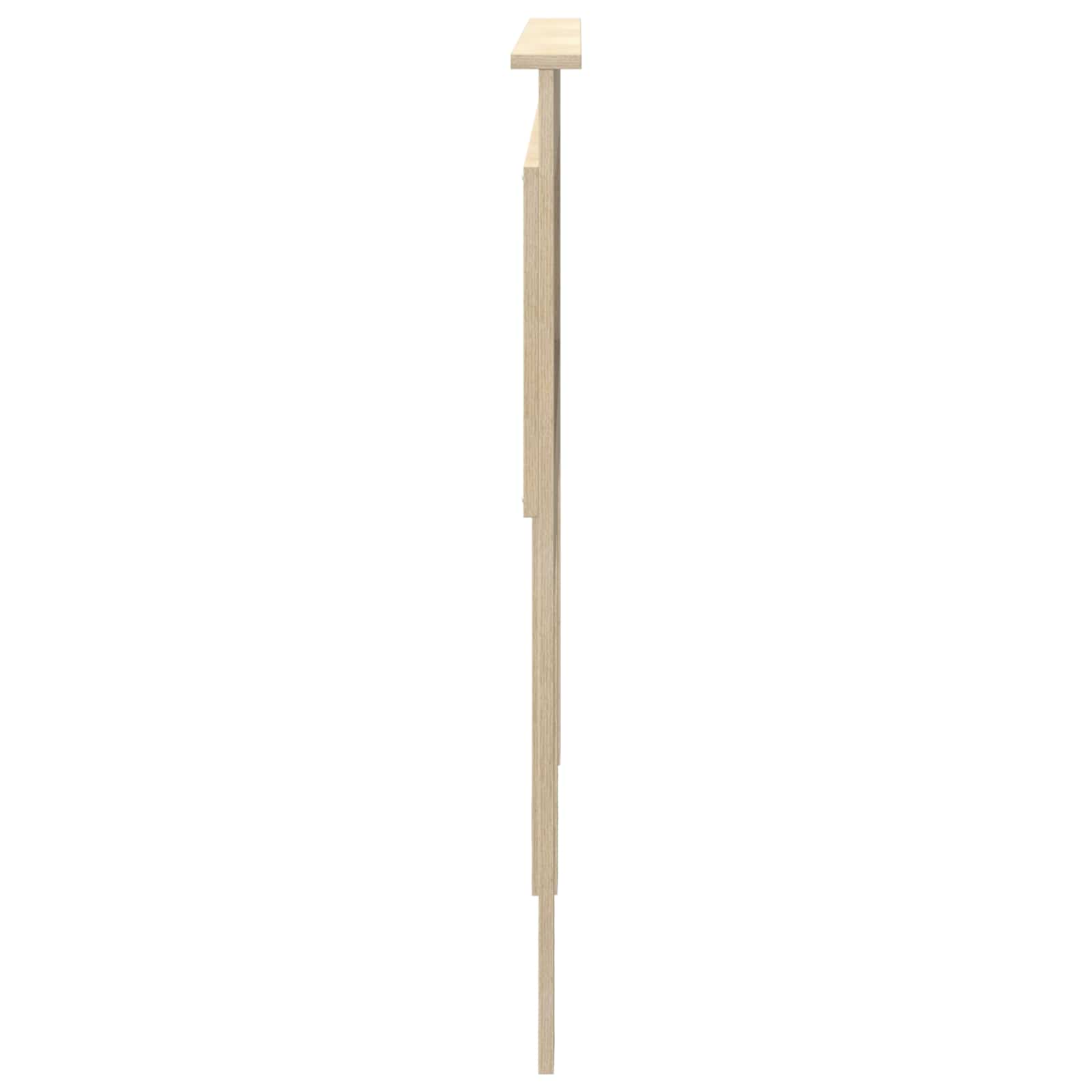vidaXL Zagłówek Z zagłówkiem Dąb Sonoma 120 cm Materiał drewnopochodny