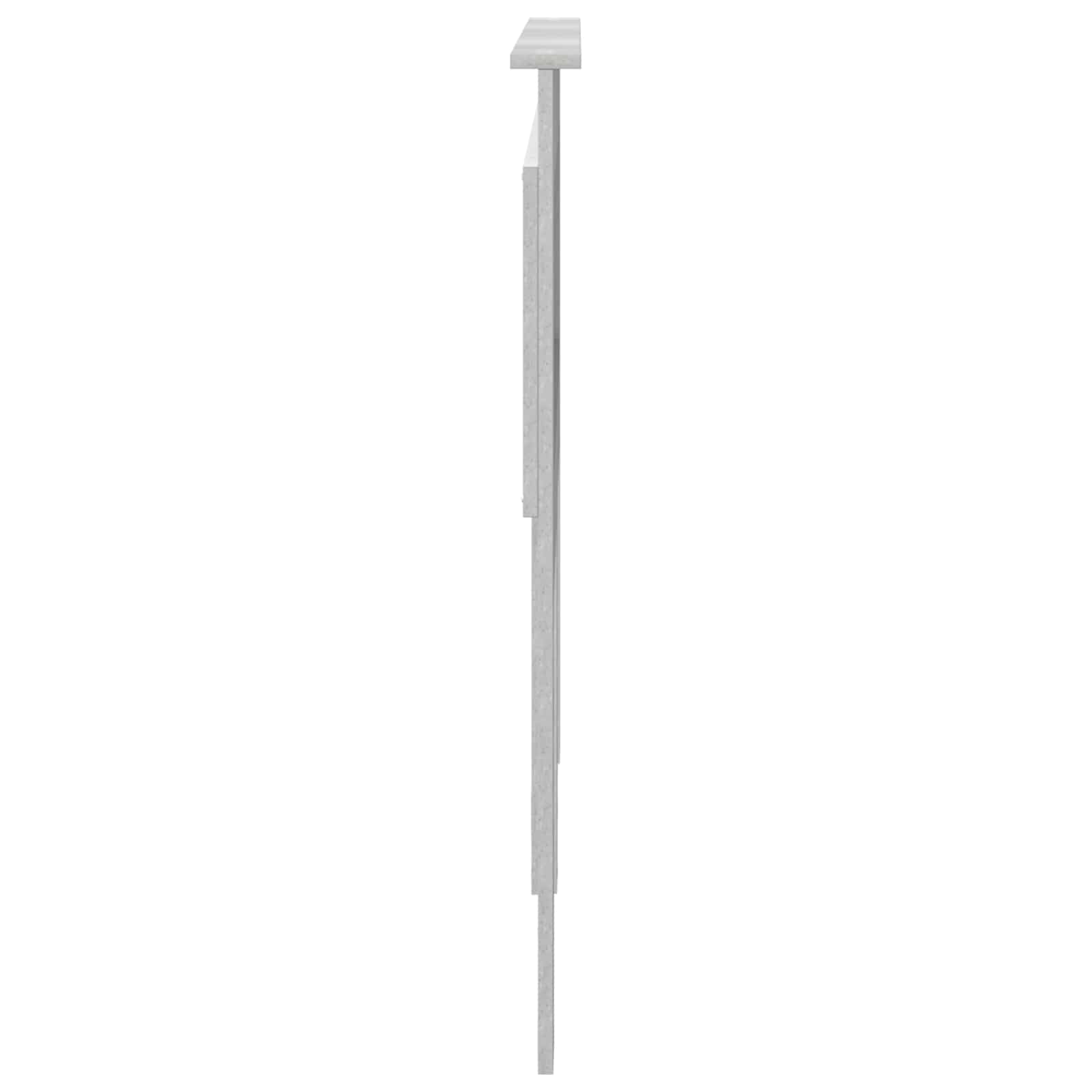 vidaXL Zagłówek Betonowy szary 120 cm Materiał drewnopochodny