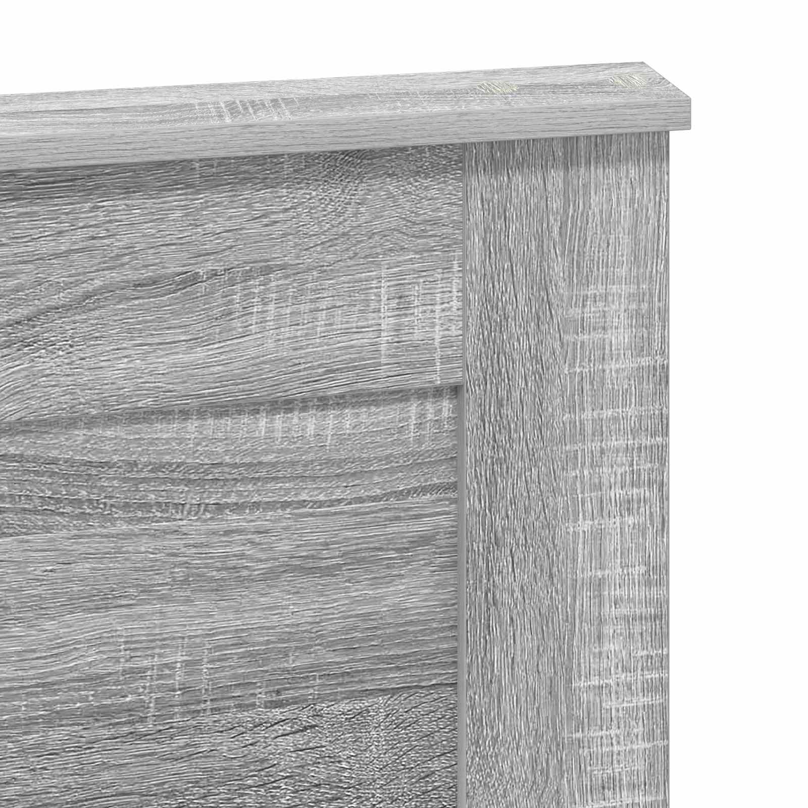 vidaXL Zagłówek Szary Sonoma 120 cm Materiał drewnopochodny