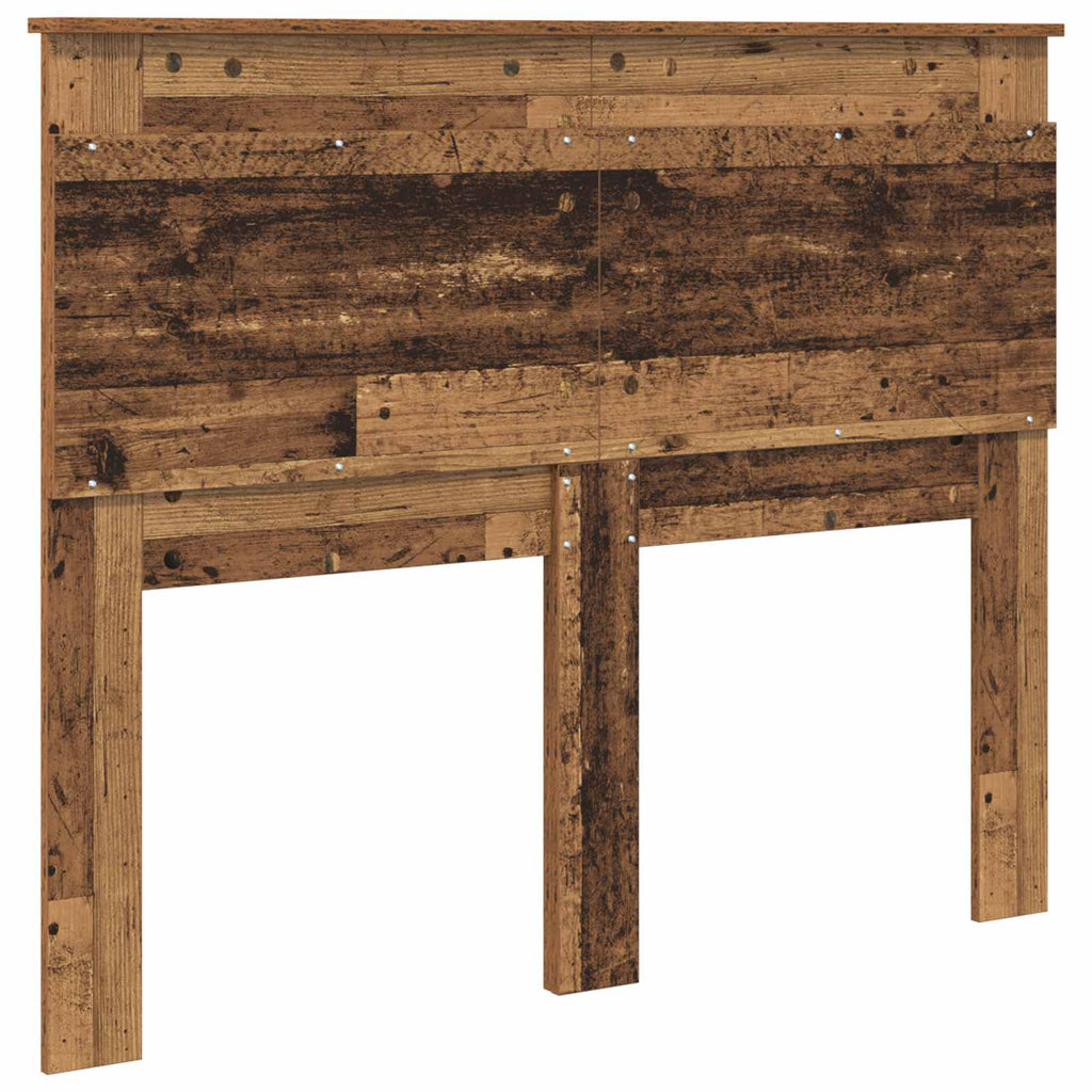 vidaXL Zagłówek Stare drewno 120 cm Materiał drewnopochodny
