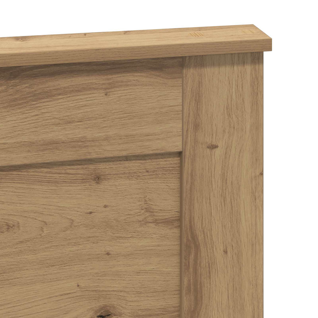 vidaXL Zagłówek Dąb rzemieślniczy 120 cm Materiał drewnopochodny