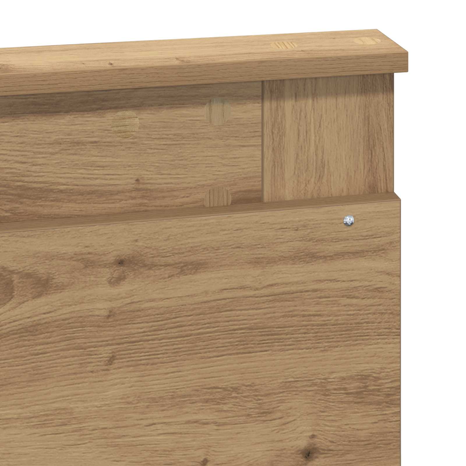 vidaXL Zagłówek Dąb rzemieślniczy 120 cm Materiał drewnopochodny