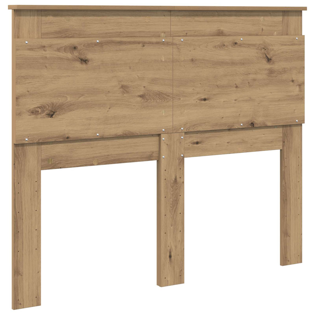 vidaXL Zagłówek Dąb rzemieślniczy 120 cm Materiał drewnopochodny