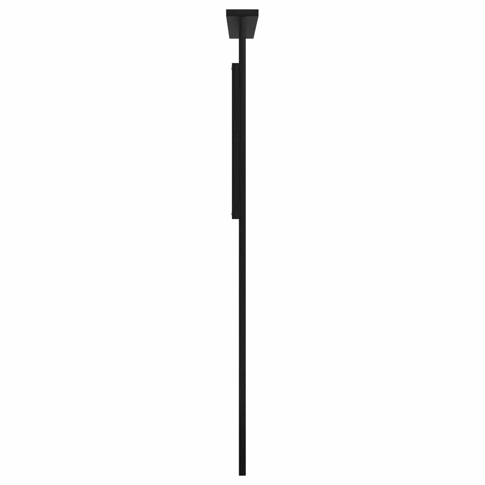 vidaXL Zagłówek Z zagłówkiem Czarny Dąb 100 cm Materiał drewnopochodny