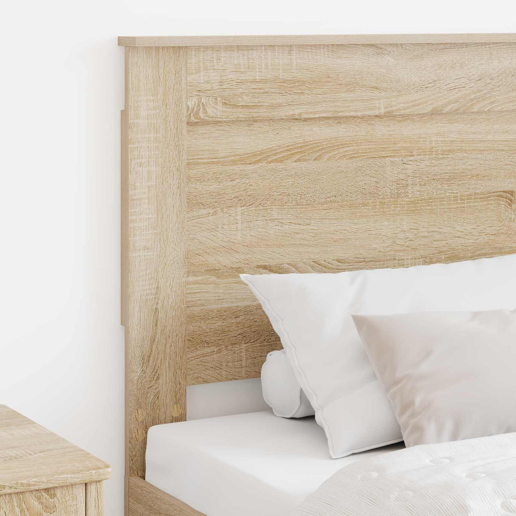 vidaXL Zagłówek Z zagłówkiem Dąb Sonoma 100 cm Materiał drewnopochodny