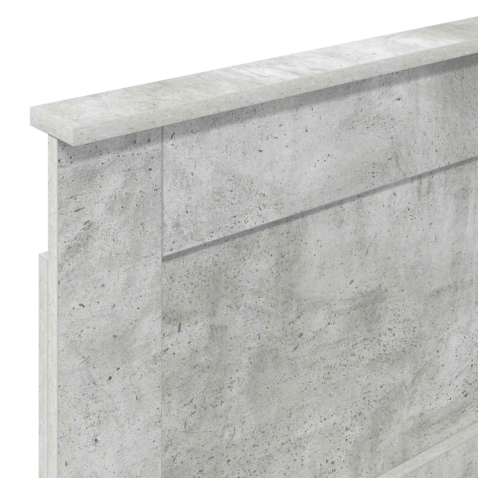 vidaXL Zagłówek Betonowy szary 100 cm Materiał drewnopochodny