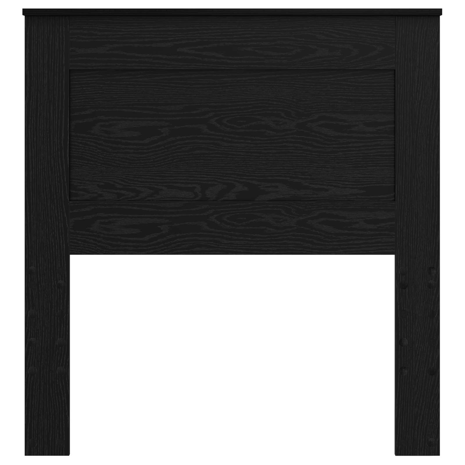 vidaXL Zagłówek Z zagłówkiem Czarny Dąb 80 cm Materiał drewnopochodny