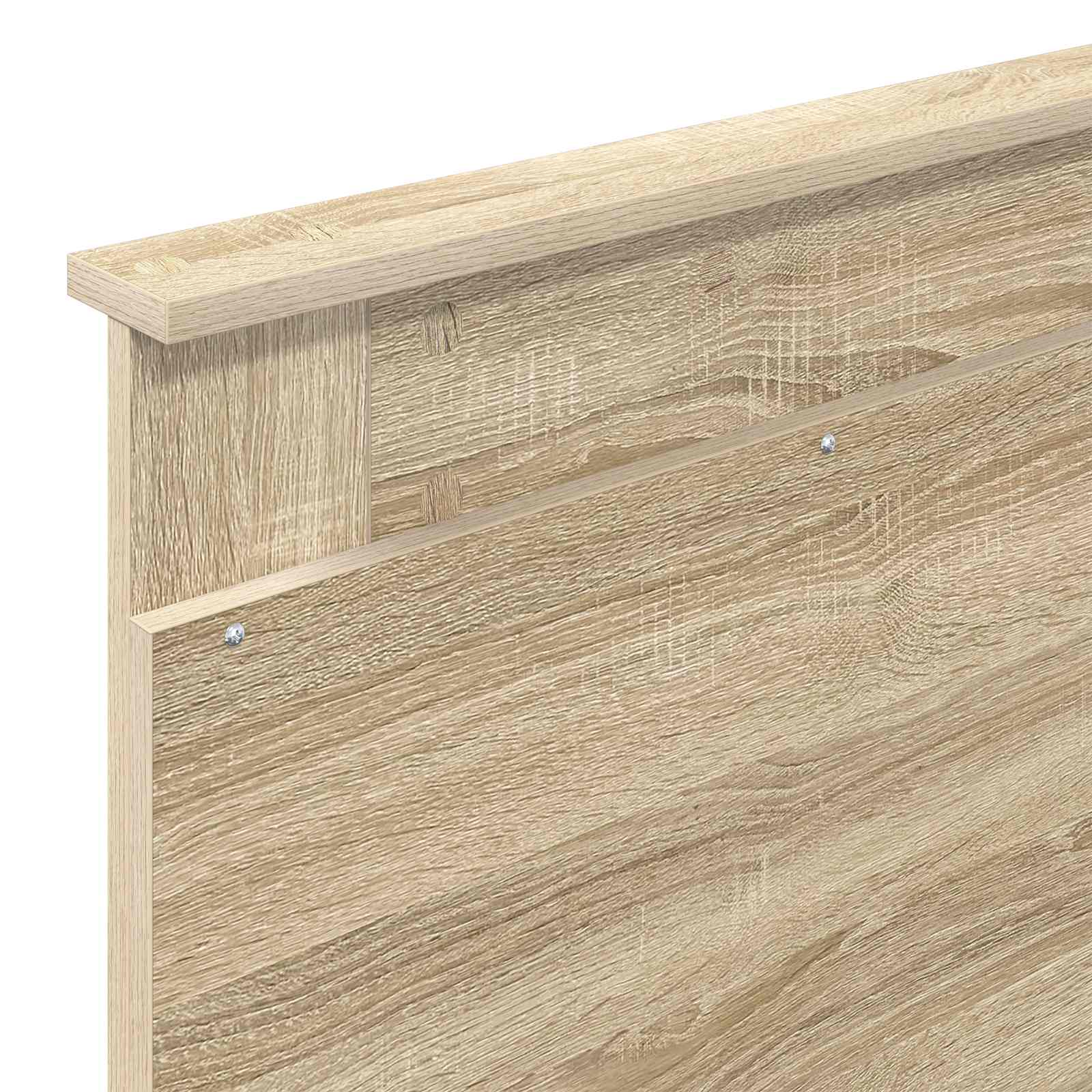 vidaXL Zagłówek Z zagłówkiem Dąb Sonoma 80 cm Materiał drewnopochodny